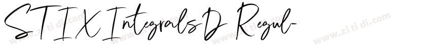 STIXIntegralsD Regul字体转换